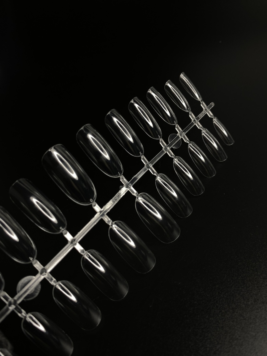 ANDI Гелевые типсы для наращивания Gel tips ОВАЛ Clear 240шт,