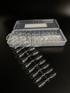 ANDI Гелевые типсы для наращивания Gel tips МИНДАЛЬ Clear 240шт,1