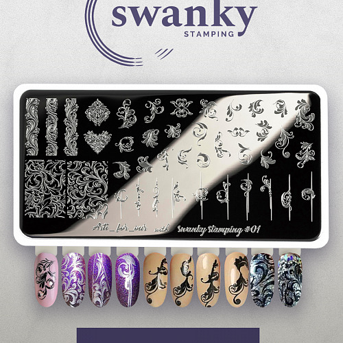 Пластина Arti for you with Swanky Stamping 01,1