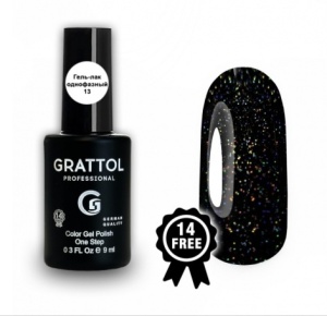 Grattol Гель-лак однофазный One Step GCOS №13 9мл.