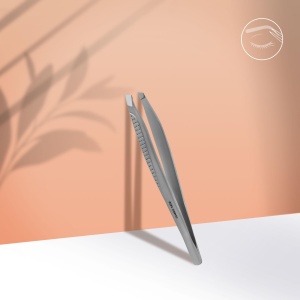 СТАЛЕКС Пинцет для бровей ТC-15.3 (широкие скошенные кромки)