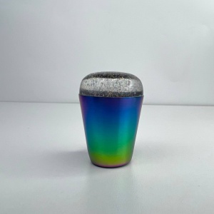 штамп блестки радужный