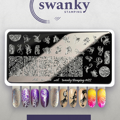 Пластина Arti for you with Swanky Stamping 02,1