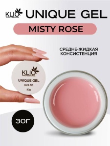 KLIO UNIQUE Gel Misty rose 30 гр.