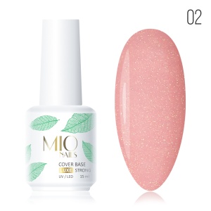 MIO NAILS Камуфлирующая база SHIMMER №02 15мл