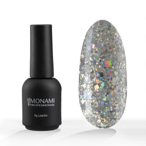Monami Гель-лак Burlesque Silver 8ml,2