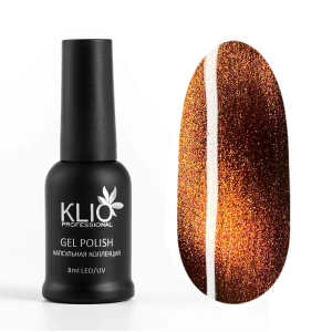KLIO Гель-лак Капсульная коллекция №33 (красная кошка 7D) 8мл,1