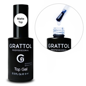 Grattol Top Gel Matte GTTM01 Топ матовый 9 мл