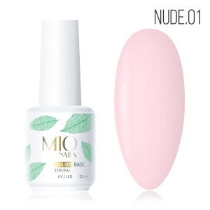 MIO NAILS Камуфлирующая база COLOR Nude №01 15мл