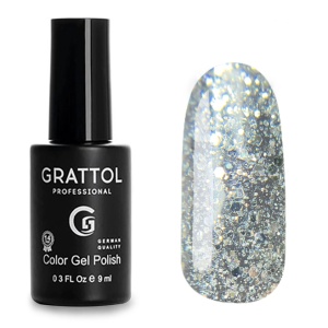 Grattol Гель-лак Opal Platinum 9мл.