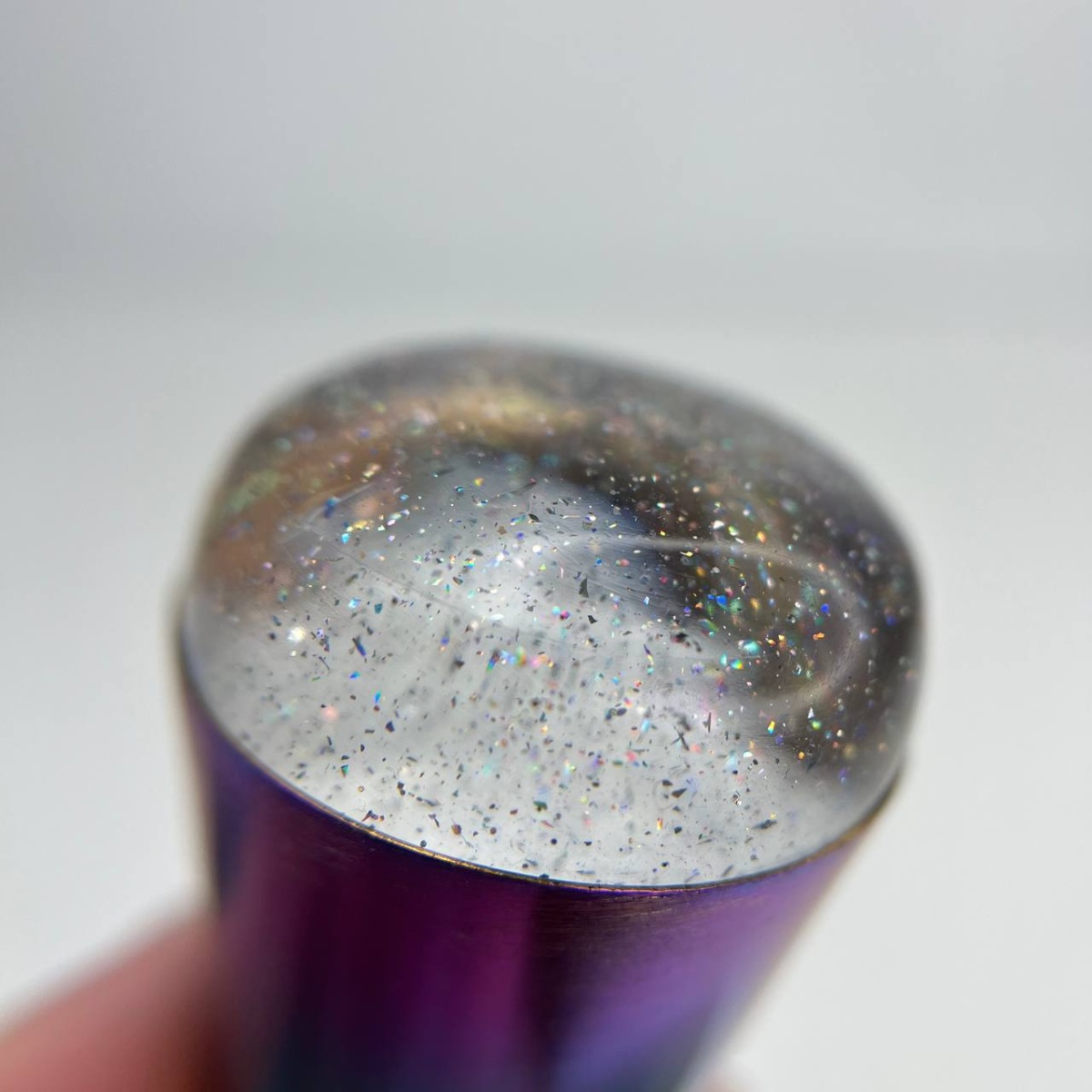 штамп блестки радужный1