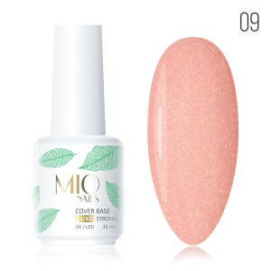 MIO NAILS Камуфлирующая база SHIMMER №09 15мл