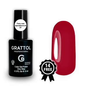 Grattol Гель-лак однофазный One Step GCOS №07 9мл.