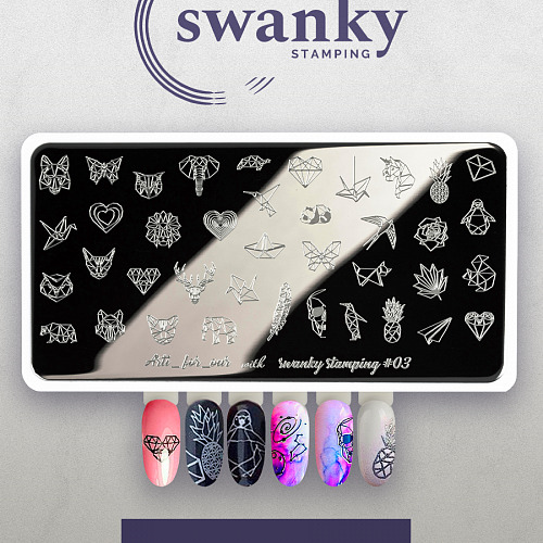 Пластина Arti for you with Swanky Stamping 03,1