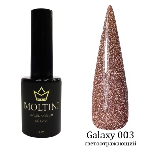 MOLTINI Гель-лак Galaxy светоотражающий №003 12мл