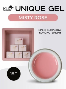 KLIO UNIQUE Gel Misty rose 15g,1