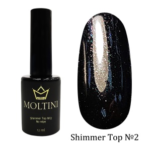 MOLTINI Shimmer Top №2 мерцающий без лс 12 мл.