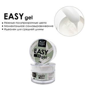 FLY MARY Gel EASY №04 15гр (Молочный),1