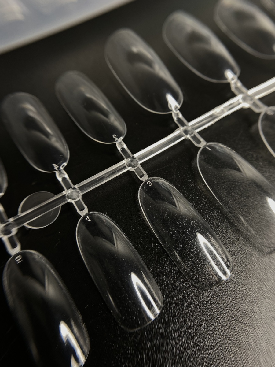 ANDI Гелевые типсы для наращивания Gel tips ОВАЛ Clear 240шт,7