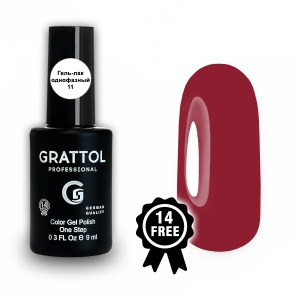 Grattol Гель-лак однофазный One Step GCOS №11 9мл. Grattol Гель-лак однофазный One Step GCOS №11 9мл.
