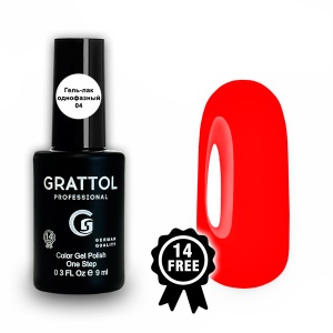 Grattol Гель-лак однофазный One Step GCOS №04 9мл.