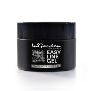 INGARDEN Гель-паутинка светоотражающая серебряная Easy line Gel flash silver spide 4г