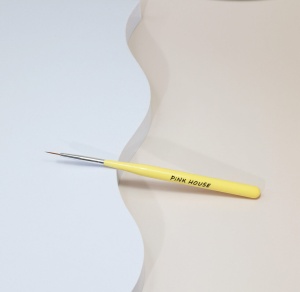 Pink-house-Кисть-Макарун-Желтая-ручка-Тонкая-11мм