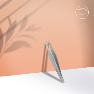 СТАЛЕКС Пинцет для бровей TBC-30.3 (широкие скошенные кромки)