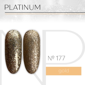 NP Nartist Гель-лак №0177 10 мл. Gold