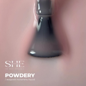 SHE Жидкий полигель POWDERY нежно-розовый 15мл,1