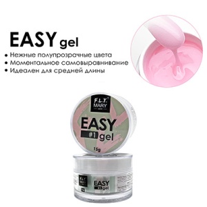 FLY MARY Gel EASY №01 15гр (Светло розовый)