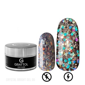 Grattol Gel Crystal Bright №06 15 ml