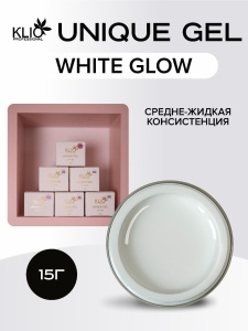 KLIO UNIQUE Gel White glow 15g,2