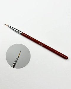Кисть для дизайна Волосок 11 мм, красное дерево (в тубе)