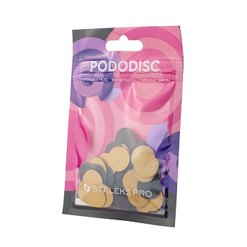 СТАЛЕКС PRO PODODISC Сменные файлы для педикюрного диска White PDF-15 S 320грит (50шт.)